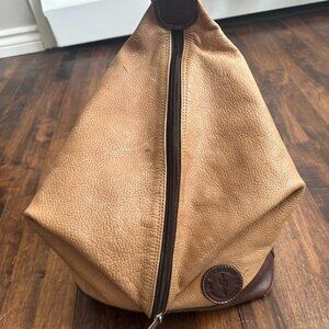 Leather/Suede sling  Backpack